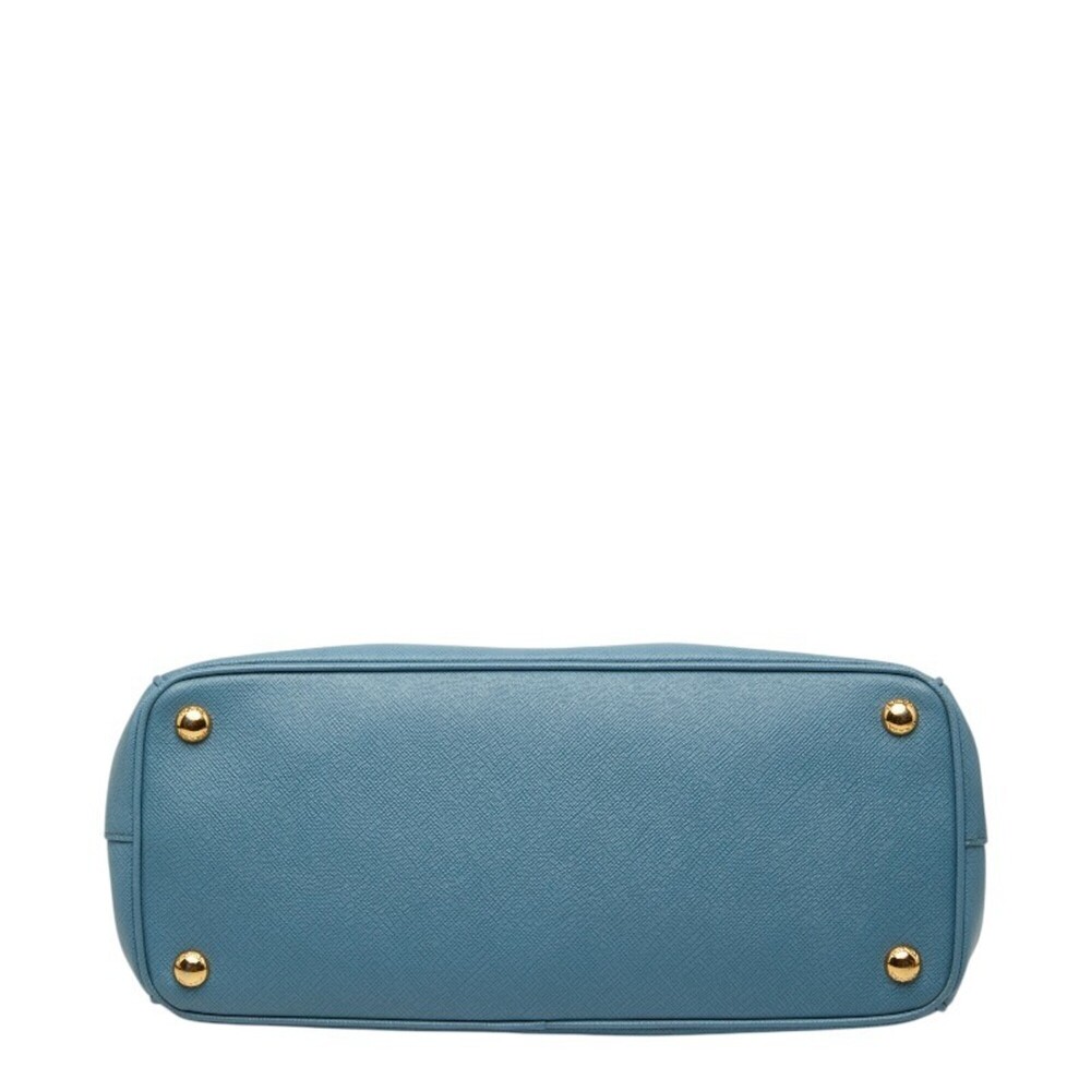 PRADA Blue Leather Saffiano Shoulder Bag - Picture 3 of 14